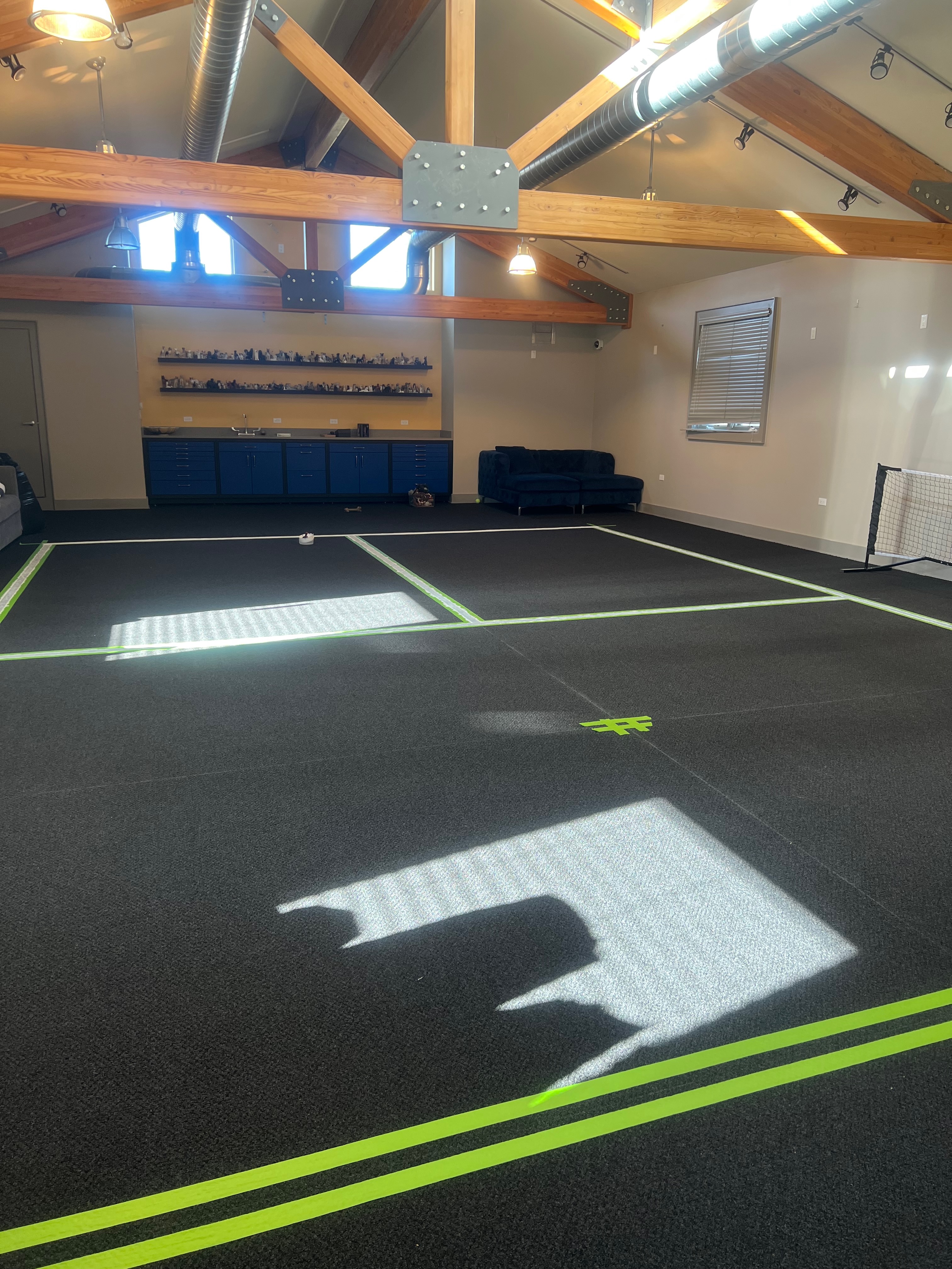 Indoor Carpet Pickleball Court